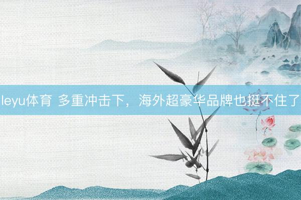 leyu体育 多重冲击下，海外超豪华品牌也挺不住了
